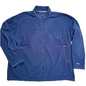 Patagonia R1 Men’s XL Lightweight Fleece Full Zip Jacket Blue Gorpcore Outdoor
